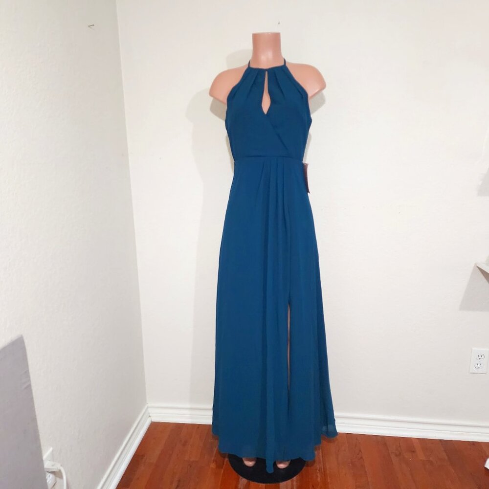 BHLDN Anthropologie Marco Maxi Dress NWT Small/Medium* Caspian Sea Teal Formal